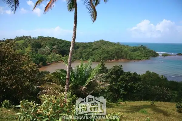 Finca ganadera caribeña con frente a la playa